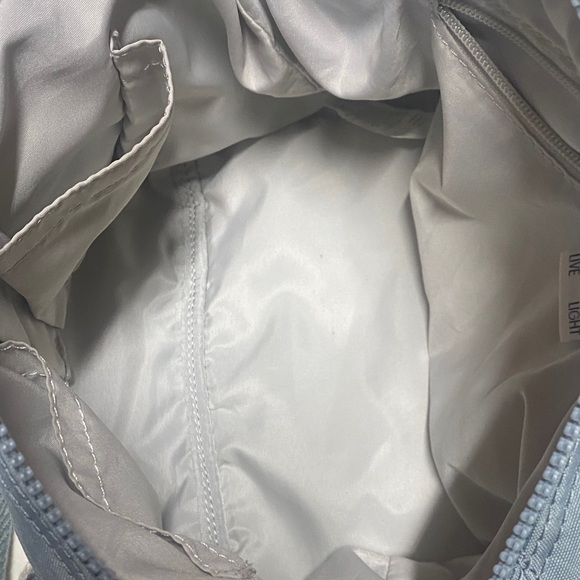 Kipling Blueish green Tote with White Trim - Picture 9 of 16